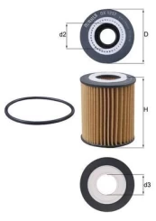 Alyvos filtras KNECHT OX 1237D kaina
