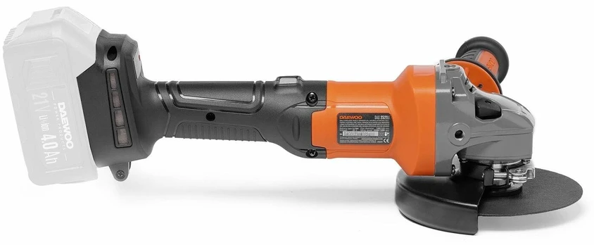 Akumuliatorinis kampinis šlifuoklis Daewoo 2521Li, 21 V