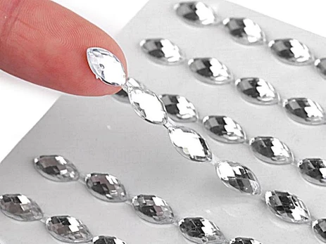 Lipnios cirkonio dervos ovalai 5x10mm - 250vnt