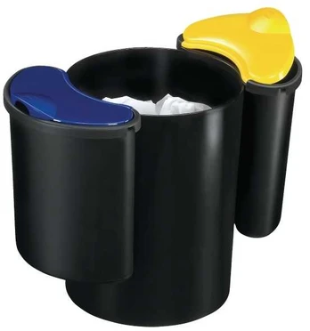 Papirkurv CEP 516, til sortering, sort