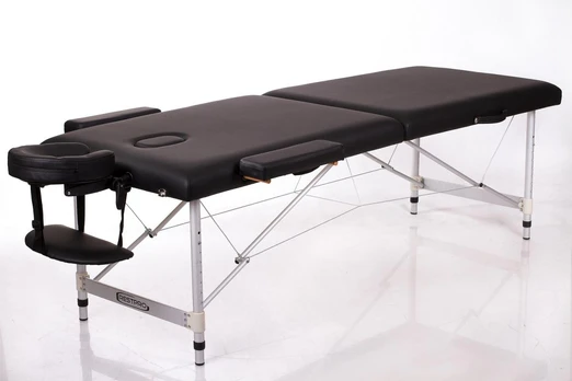 RESTPRO® ALU 2 (L) Black sulankstomas masažo stalas