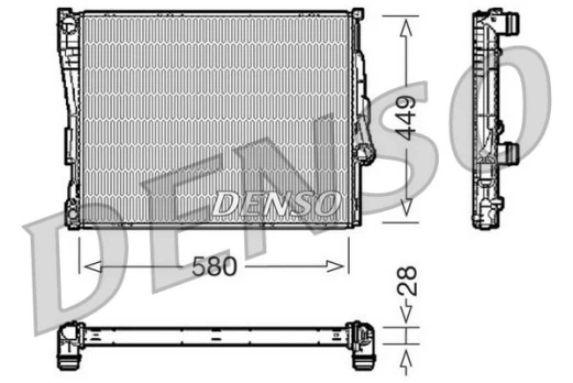Variklio radiatorius DENSO DRM05069