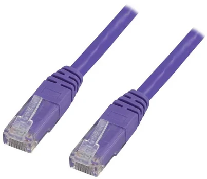 DELTACO U/UTP Cat6 patchkabel, LSZH, 1m, lila