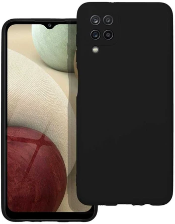 Dėklas Oem SILICONE Case for SAMSUNG Galaxy A12 juodas