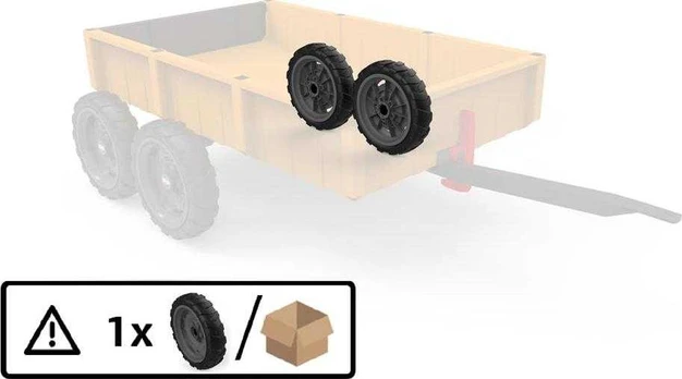 Berg Wheel pilkas-juodas 9x2 left Farm