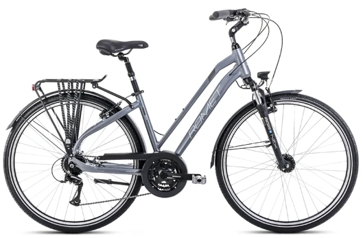 Dviratis Romet Gazela 5 2024 silver-grey-17  / M