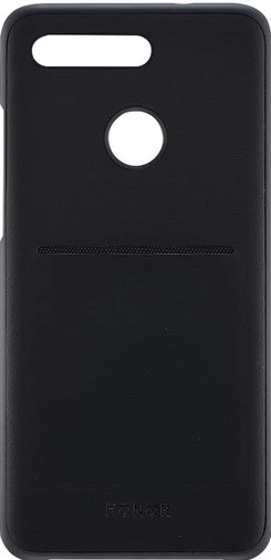 PU Case Honor View 20 dėklas Black