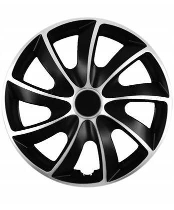 Ratlankio gaubtas Quad bicolor sidabrinis juodas 15" 1 vnt.