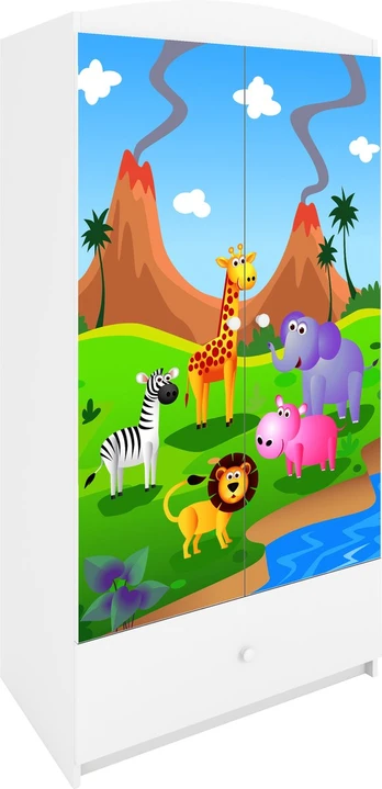 Balta spinta Babydreams safari