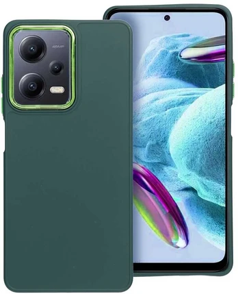 Dėklas Oem FRAME Case for XIAOMI Redmi NOTE 12 PRO 5G žalias