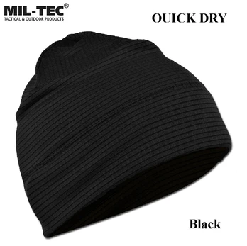 Mil-tec Quick Dry kepurė juoda .