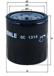 Alyvos filtras MAHLE OC1314