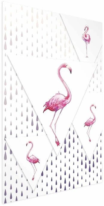 Paveikslas - Flamingų šeima