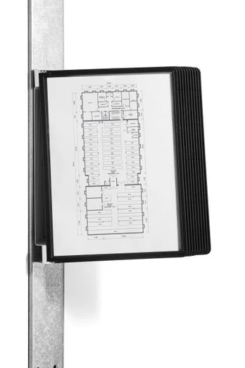Laikiklis Durable DURABLE SichttafelwandhalterVarioMagnetWall 10 Sichtt. schw
