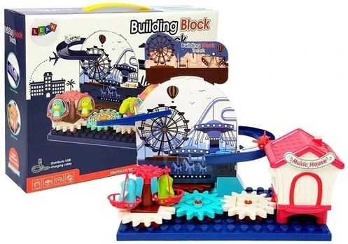 Konstrukcinės kaladėlės Building Block Track