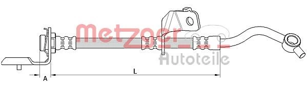 Stabdžių žarnelė METZGER 4110820