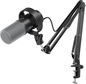 FIFINE K688 laidinis dinaminis mikrofonas | USB/XLR
