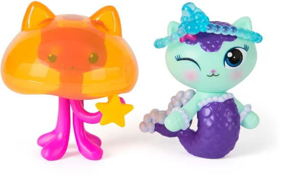Spin Master Gabby's Movie 2Pack Figure-Mercat & Cat Jelly Fish