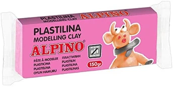 Plastilinas ALPINO, 150 g, rožinis kaina
