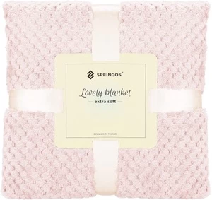 Pledas Springos Lovely Blankets Extra Soft, rožinis, 200 cm x 220 cm