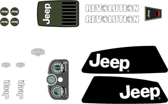 Berg XL Frame - Sticker set Jeep® Revolution