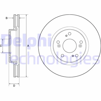 DELPHI BG4698C Brake Disc