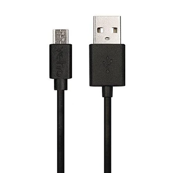 Kabelis Veho USB, Micro USB, 0.2 m, juoda