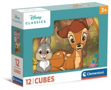 Clementoni CLE Cubi klocki 12 Disney Classic 41196
