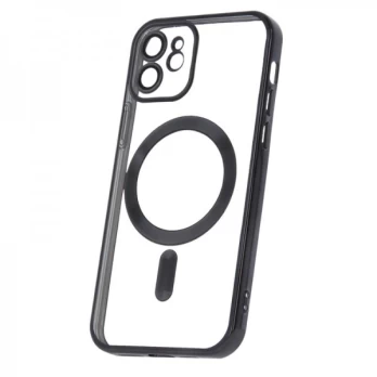 Spalvotas Chrome Mag dėklas iPhone 12 6,1 juodas