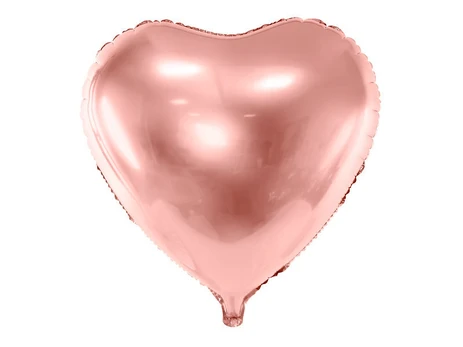 Folinis balionas Heart 61 cm, auskinis/rožinis