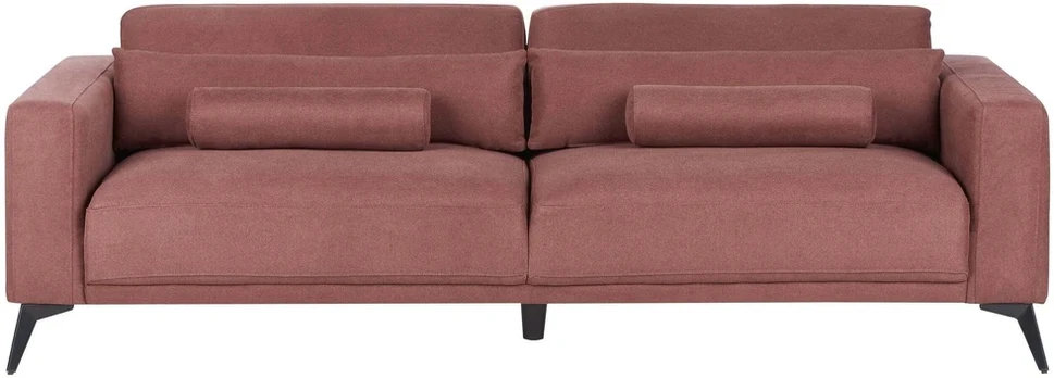 Beliani Trivietė sofa ANGE Burgundinė