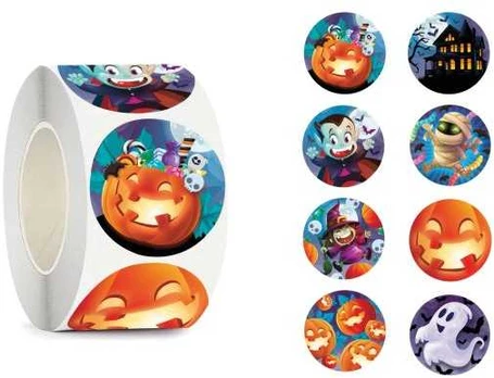 Fiesta Halloween sticker rulle, 200 stk