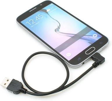 Micro Usb 2.0 kampinis 90 laipsnių adapterio laidas, 30 cm