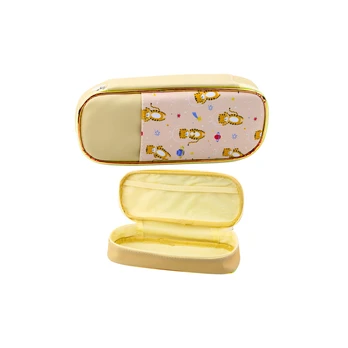 Lean School Pieštukas Case Space Tigers Kit rusvai gelsvas 24cm