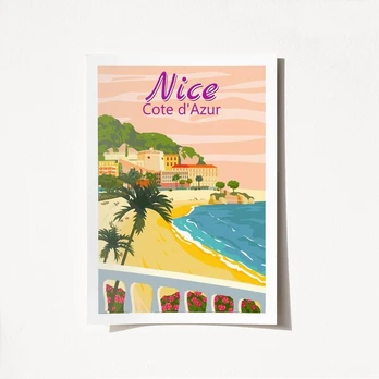 Plakatas Nice Cote D'Azur - 1997