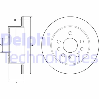 Stabdžių diskas DELPHI BG2879