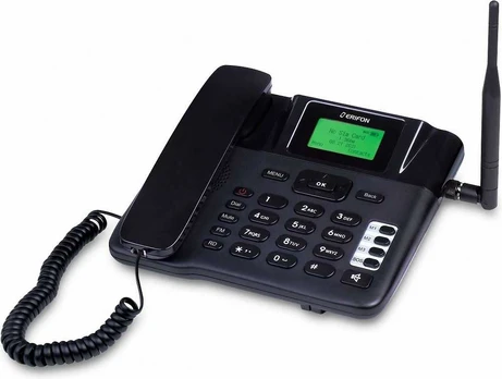 Insmat Erifon 4G Basic -pöytäpuhelin, musta