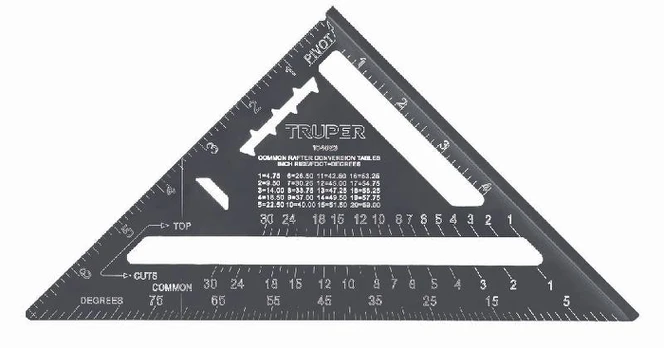 Truper aliuminio dailidės kampainis 7 "(177 mm)