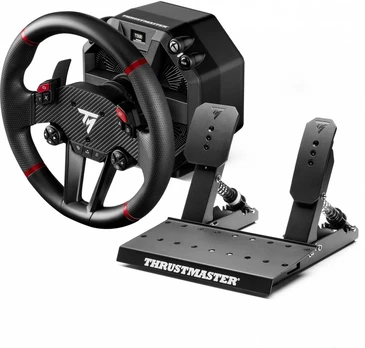 Thrustmaster T598 Lenkrad und Pedalset, Force-Feedback, Ekranas - juodas
