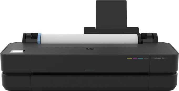DesignJet T250 Printer/Plotter - 24” Roll/A4,A3,A2,A1 Color Ink, Print, Sheet Feeder, Auto Horizontal Cutter, LAN, WiFi, 30 sec/A1 page, 76 A1 prints/hour