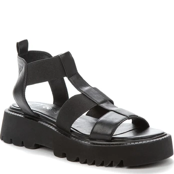 Basutės moterims, Juoda, SANDALS