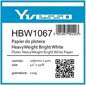 Yvesso Brightwhite 120g 1067mm pločio popierius rulone