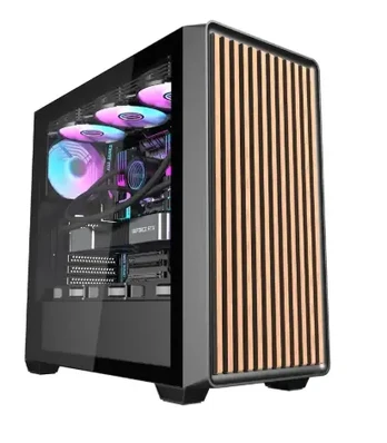 Darkflash DS900WD computer case (black) + 4 fans