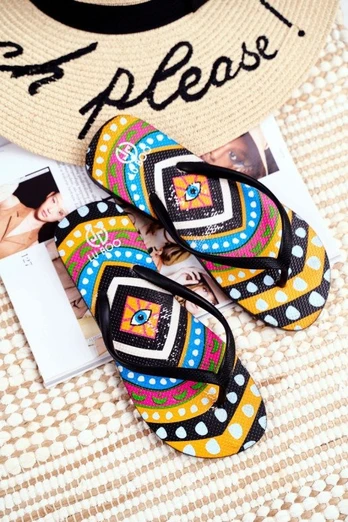 Guminiai Flip Flops Lu Boo juodi