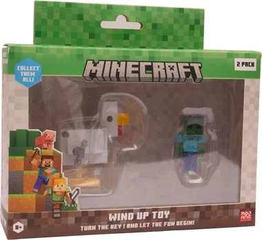 MINECRAFT S2 3D WIND-UP TOY - CHICKEN & JOCKEY