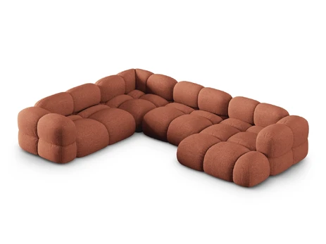 Panoramic Left Corner Sofa, "Loretto", 5 Seats, 345x250x68 Made in Europe