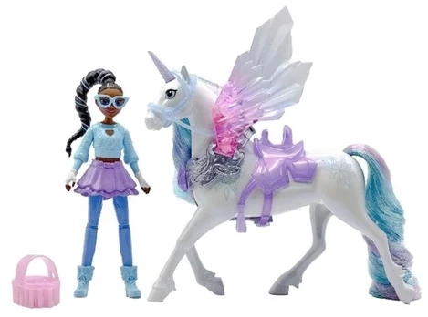 Spinmaster Unicorn Academy - Wing Magic Layla and Glacier Playset