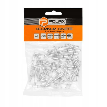 Aliuminės kniedės 3,2 x 8 mm (50 vnt.)