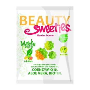 Guminukai „Matcha saulutės“ su Q10, alaviju ir biotinu
