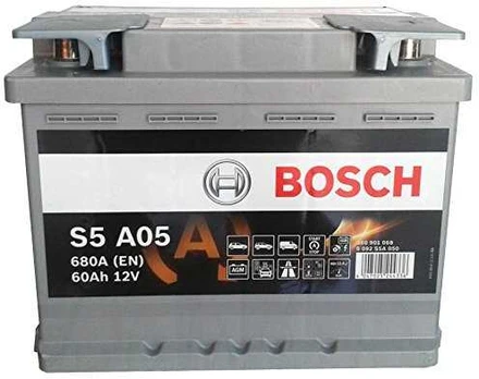 Akumuliatorius Bosch 60Ah 680A (S5A05) AGM